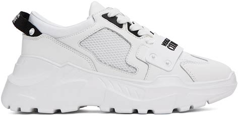 White Speedtrack Sneakers by Versace Jeans Couture on Sale